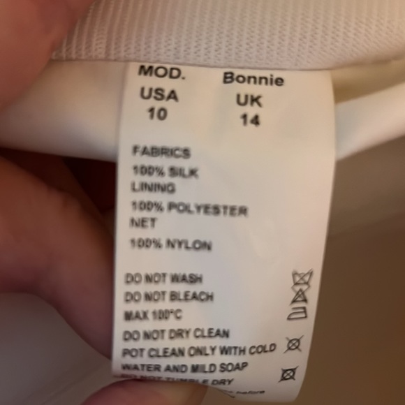 Enzoani Constanina “Bonnie” Bridal Gown Silk Dupioni Strapless Beaded A-Line - Picture 12 of 12